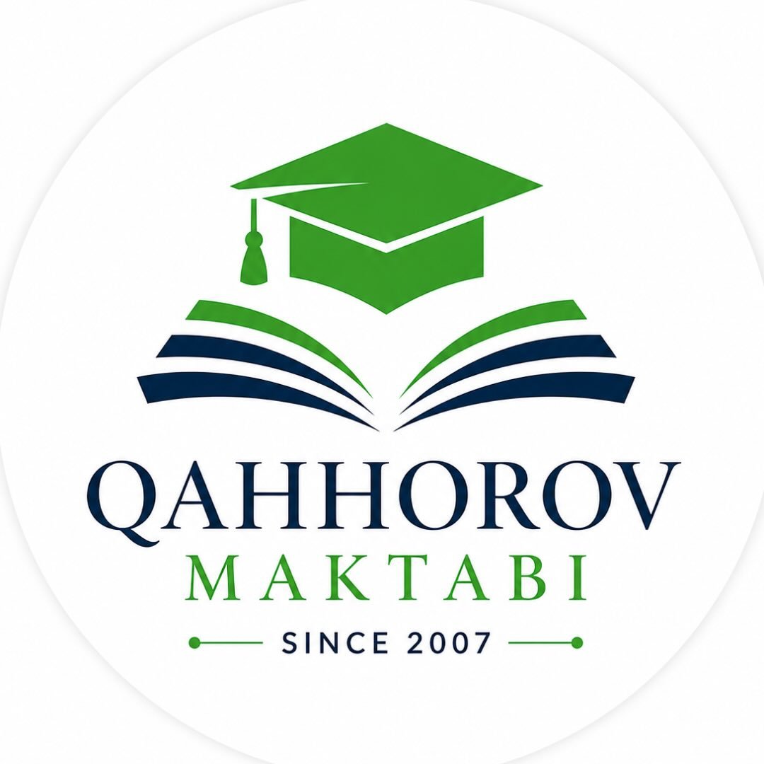 Qahhorov Maktabi logosi